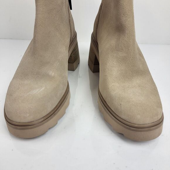 Dolce Vita Women Martey waterproof Boots Booties Chunky Block Heel Suede Zip 6.5 - Picture 12 of 15